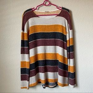 Hem & Thread Striped Sweater